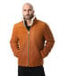 ფოტო #1 პროდუქტის Men's Shearling Casual Jacket, Washed Tan with White Wool