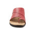 Фото #3 товара Trotters Regina T2231-601 Womens Red Extra Wide Leather Slides Sandals Shoes