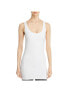 Lysse 269902 Women's Cotton Scoop Neck Tunic Tank Top White Size Medium