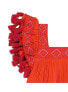 Little Girls Serena Tassel Dress Poppy Embroidery