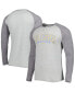 Фото #1 товара Men's Heather Gray Los Angeles Chargers Ledger Raglan Long Sleeve Henley T-shirt
