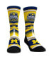 ფოტო #1 პროდუქტის Men's and Women's Socks Navy Michigan Wolverines College Football Playoff 2023 National Champions Linework Crew Socks