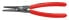 Фото #1 товара Щипцы для стопорных колец Knipex 49 11 A0 из хром-ванадиевой стали - Plastic - Red - 14 см - 101 г