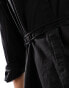 Фото #4 товара Weekday Magma sheer longer shirt with waist tie detail in black