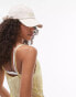 Topshop Bali cap in off white