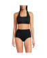 Фото #3 товара Women's Chlorine Resistant Square Neck Halter Bikini Top