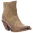 Фото #2 товара Lucchese Harley Cowhide Floral Studded Round Toe Cowboy Booties Womens Beige Dre