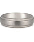 Men's Step Edge Band in Tantalum