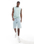 Jack & Jones oversized drop armhole vest in light blue