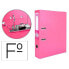 Фото #9 товара LIDERPAPEL Lever arch file folio documents PVC lined with rado spine 75 mm pink metal compressor