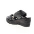 Фото #11 товара A.S.98 Nolie 528078-201 Womens Black Leather Sandals Wedges Shoes