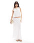 Фото #1 товара New Look linen mix midi skirt in white