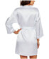 ფოტო #2 პროდუქტის Women's Marina Lux 3/4 Sleeve Satin Lingerie Robe