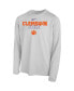 Фото #3 товара Big Boys and Girls White Clemson Tigers 2023 On Court Sole Bench T-shirt