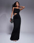 Фото #1 товара ASOS DESIGN cut out slinky maxi dress in black