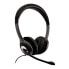 Фото #5 товара Игровая гарнитура V7 HU521-2EP - Headset - Head-band - Office/Call center - Чёрный, Серебристый - Двухканальная - Кнопка