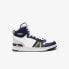 Фото #1 товара Lacoste L001 Mid 223 1 SMA Mens White Leather Lifestyle Sneakers Shoes