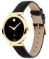 Women's Museum Classic Swiss Automatic Black Genuine Leather Strap Watch 32mm