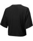 ფოტო #4 პროდუქტის Women's Threads Black Chicago Cubs Leopard Cropped T-shirt