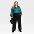 Фото #2 товара Women's Wide Leg Corduroy Pants - Knox Rose Black 24