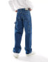 Dr Denim Colt Worker baggy fit wide leg jeans in stream mid retro wash Голубой, L32 - W40 L32 - фото #5