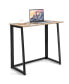 Folding Computer Desk No Assembly Study Writing Table for Small Spaces