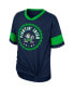 ფოტო #2 პროდუქტის Big Girls Navy Notre Dame Fighting Irish Tomika Tie-Front V-Neck T-shirt