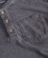 ფოტო #4 პროდუქტის Little and Big Boys Solid Washed Henley T-Shirt, Created for Macy's