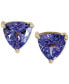 ფოტო #1 პროდუქტის Violette by EFFY® Tanzanite Stud Earrings in 14k Gold (1 ct. t.w.), Created for Macy's