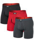 Фото #1 товара Men's Multi-Sport 3-Pk. Solid Mesh Boxer Briefs