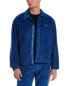 Фото #1 товара Hudson Jeans Crop Coach Jacket Men's Blue Xl