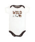 ფოტო #6 პროდუქტის Baby Boys Cotton Bodysuits, Wild Buffalo