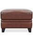 Фото #2 товара CLOSEOUT! Ciarah Leather Ottoman, Created for Macy's