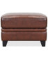 CLOSEOUT! Ciarah Leather Ottoman, Created for Macy's