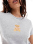 Фото #3 товара Miss Selfridge teddy bear tee in grey