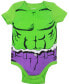 ფოტო #2 პროდუქტის Avengers Captain America Spider-Man Thor Hulk Cosplay Short Sleeve Baby Bodysuit and Hat Newborn to Infant