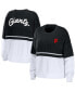 Фото #1 товара Women's Black, White San Francisco Giants Chunky Pullover Sweater