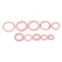 JOMSK 200 Pieces Copper Flat Washer Oil Seal Copper Sealing Rings Washers Flat Ring Sump Plug Oil Seal Set Car Repair Accessories for Screws Screws Connectors