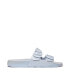 Фото #2 товара Women's Iqushion Pearlized Two-Bar Buckle Slides