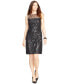 Фото #1 товара Платье American Living С черным узором и прозрачным верхомaghetti strap Черное 8