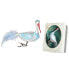 Фото #1 товара Blau / Weiß 12cm Storch aus Glas