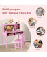 Фото #2 товара Kids Desk and Chair Set with Hutch and Bulletin Board for 3+ Kids