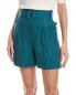 Lafayette 148 New York Degraw Linen Short Women's Green 2