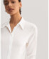 Фото #3 товара Women's Wrinkle Free Basic Silk Shirt for Women