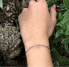 Фото #2 товара Elegant silver bracelet with zircons AGB628 / 21