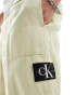 Calvin Klein Jeans linen trousers in green