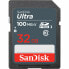 Фото #1 товара Карта памяти SD SanDisk Ultra SDHC Mem Card 100MB/s Синий Чёрный 32 GB