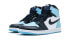 Кроссовки женские Nike Air Jordan 1 Retro High UNC Patent (W) Белые/Голубые/Черные Белый, Голубой, Черный, 41 - фото #5