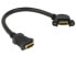 Фото #2 товара Delock 0.25m 2xHDMI - 0.25 m - HDMI Type A (Standard) - HDMI Type A (Standard) - Black