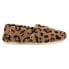 Фото #1 товара TOMS Alpargata Leopard Slip On Womens Off White Flats Casual 10017541T